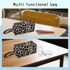 yaozeio Leopard Print Makeup Bag for Daughter Son Portable Cheetah