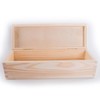 Wooden Oblong Rectangular Lidded Box | 30 x 14 x