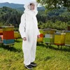 OnePiece Beekeeping Suit Protective Clothes with Dual Zippers Beekeeping Supplies
