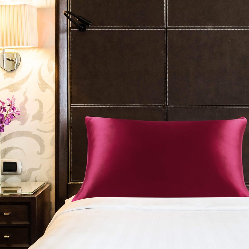 sourcing map Silk Pillowcase 19 Momme Mulberry Silk Pillowcase with