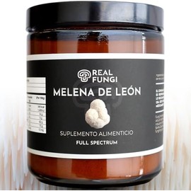 Hongo Melena de Leon 100 Puro - Real Fungi - Melena de Leon Suplemento en polvo de extracto de hongo - (100g) -