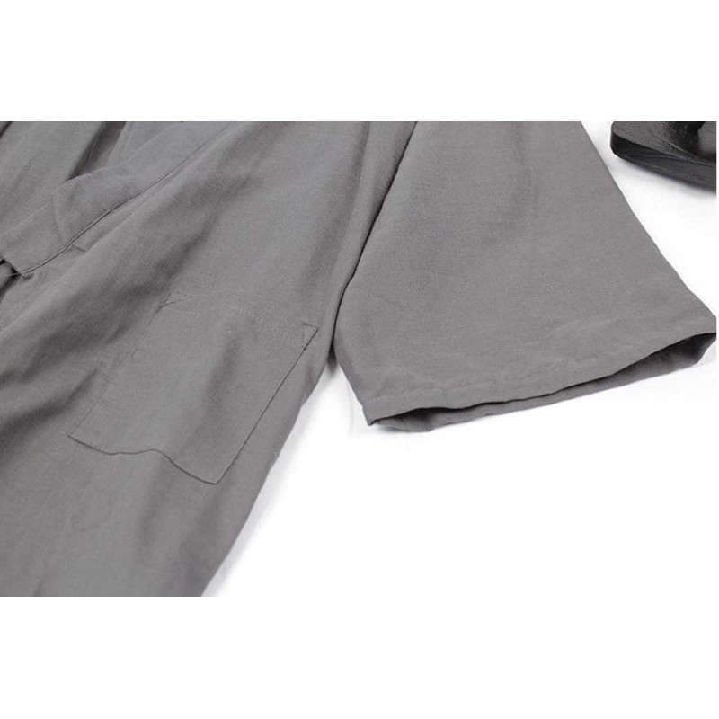 Classical Japanese Style Pajamas Traditional Cotton Bathrobe Kimono Casual Clothes