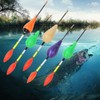 5Pcs Balsa Wood Short Fishing Floats Bobbers Set Tackle Accessory