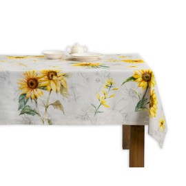Maison d' Hermine Table Cloth 100% Cotton 140cm x 230cm Decorative Tablecover Washable Square Easter Tablecloths for Dining, Buffet Parties & Wedding Use, Candice - Spring/Summer
