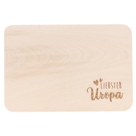 Spruchreif Uropa Breakfast Board with Engraving, Gifts for Great-Grandparents, Gift for Uropa, Father's Day