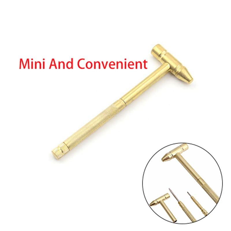 Brass Hammer, 5 in 1 Multifunction Dual Head Micro Hammer