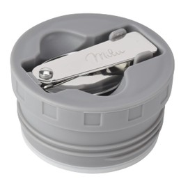 Milu Replacement Lid for Thermal Container 450ml 650ml 800ml - Spare Part - Colour Grey Inner Lid incl. Seal and Spoon - BPA Free