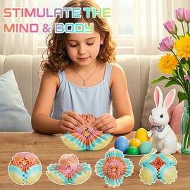 Multicoloured Gear Ball Fidget Toys 3D Printed Gear Sphere Stress Relief Cool Office Desk Toys GearSphere for Anxiety Relaxing Gift for Adults Kids Christmas Easter Birthday(Sunset Mirage,2.5")