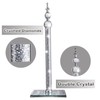 Handmade Silver Paper Towel Roll Holder,Crystal Crushed Diamonds Paper Towel