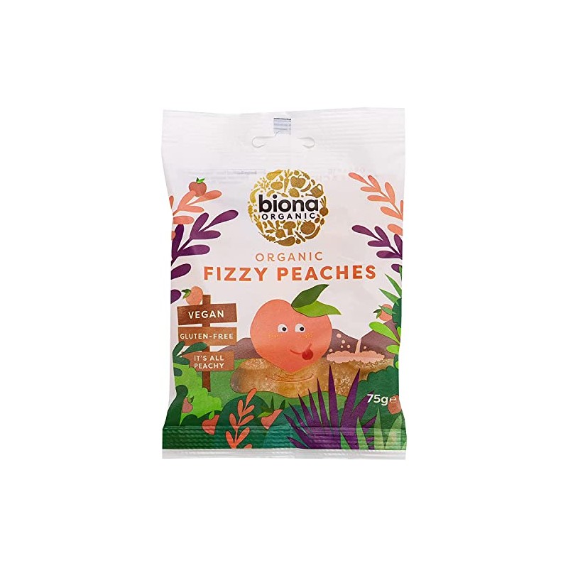 Biona Fizzy Peaches Organic , 75g