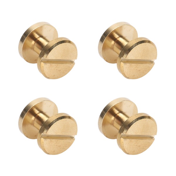 50 Set Binding Rivet Round Flat Head Slot Screw Rivets