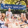 FHGG Happy New Year Backdrop Banner Decorations Polyester Sign Poster