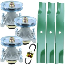 3 Pack 604214 Spindle for Hustler Raptor 52 Inch Deck Rebuild Kit