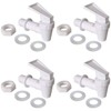 Replacement Cooler Faucet 4 White Water Dispenser Tap Set. BPA