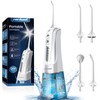 Water Flosser Pick for Teeth: 4 Modes Cordless Portable Water