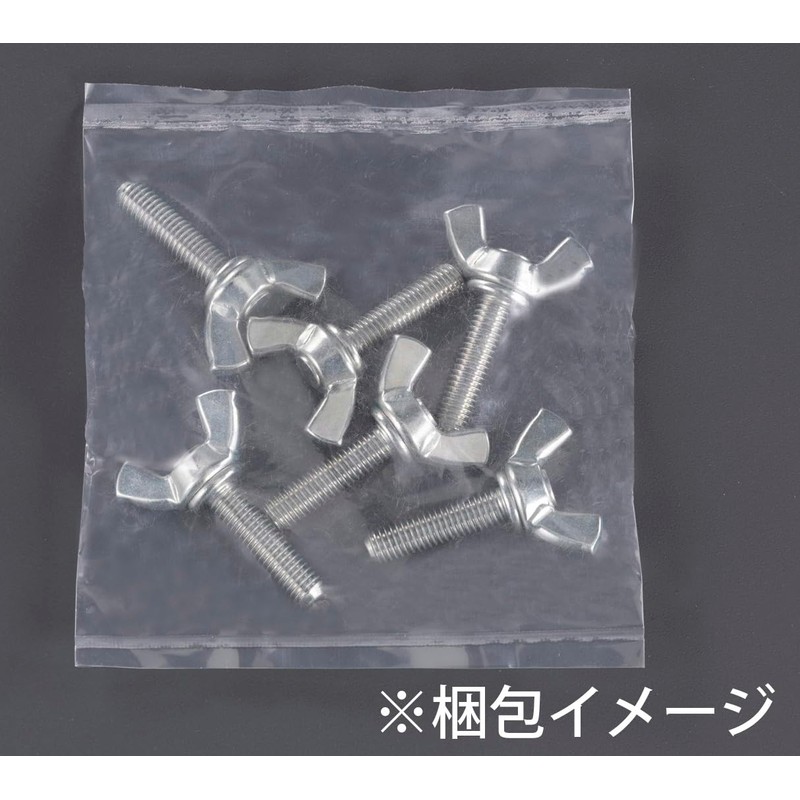 M 4x10mm 蝶ボルト(ｽﾁｰﾙ製/6個)