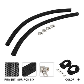 IUVWISN 4/5 Inch Surron Electric Dirt Bike Cable Management Sleeve Black - for Sur Ron Light Bee X S Talaria Sting MX3 MX4 XXX E Ride Pro SS S X260 X160|Mesh Wire Wrap Cover|Cord Protector Tube