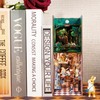 Tonecheer DIY Book Nook Kit for Adults,3D Wooden Puzzle Bookend
