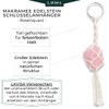 LAVISA Macrame Gemstone Keyring - Boho - Lucky Charm -