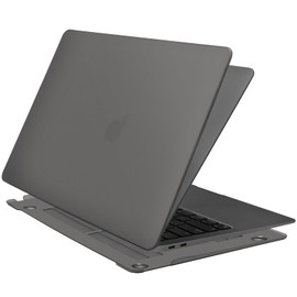 ZYB Case for MacBook Air 13 Inch, Case for MacBook Air M1 2020 2019 2018 Release (A2337/A2179/A1932) with Retina Display Touch ID, Plastic Slim Hard Shell Cover, Grey