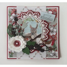 Marianne Design CR1446 Craftable Cutting and Embossing Stencils, Oval Shape, for Paper Crafts, Metal, Silver, 11.1 x 13.2 cm