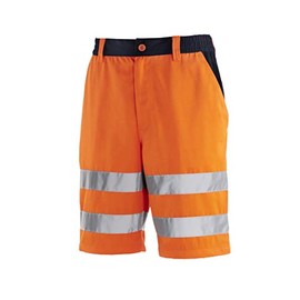 teXXor 4345-64 Erie High Visibility-Short, Orange/Navy Blue, Size 64