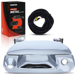 A-Premium Upgraded Metal Tailgate Handle Liftgate Latch Handle with Camera Hole & Keyhole Compatible with Ford F-150 1997-2003, F-250, F-150 Heritage, F-350 F-250 Super Duty, Explorer Sport Trac