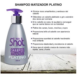 Kolor Shot Profesional Shampoo Kolor Shot Matizador Platino