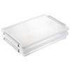 BTSKY 2 Pack A4 Plus Clear Plastic Stackable Storage Box