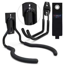 3-H Weed Eater Hanger 1 Pack,1 Large Garage Wall Hooks,1 Extension Strap,Utility Weedeater Rack,Tool Hangers for Organizing and Hanging Weed Wacker,Leaf Blower,String Trimmer,Power Tool in Garden