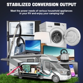 Autoverve RV 55 Amp Power Converter WF-8955-AD-MBA Auto-Detect Center Main Board Assembly Fit Parallax 7155 WF-8955PEC WD8955 WD8955AN WF-8955 8955PEC WF8900 Camper Inverter Lead-Acid Battery Charger