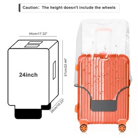 GigabitBest Full Transparent Luggage Protector Cover Thicken Suitcase Protector Cover