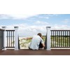 HZIU 26 Pack Deck Balusters 32.25'' Bow Baluster, Black Metal