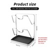 304 Stainless Steel Pot Lid Holder While Cooking,Kitchen Pot Lid