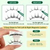 KEYYOU Daily Wear Reusable Magnetic Eyelashes 2 Pair with Applicator