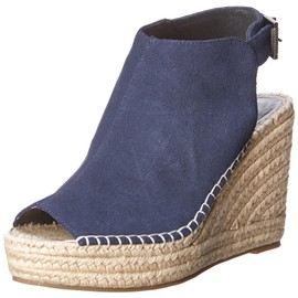 Kenneth Cole Reaction Women's Women's Olivia Wedge Sandal, Navy, Numeric_10