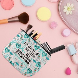 MYSOMY POTS Awareness Gift Postural Orthostatic Tachycardia Syndrome Awareness Makeup Bag POTS Warrior Cosmetic Bag (POTS Bag)