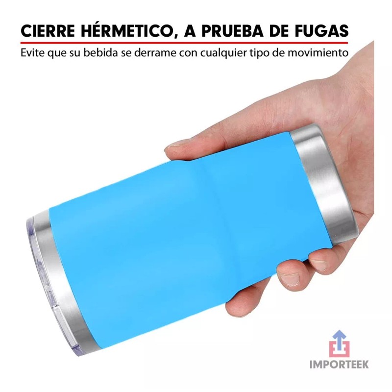 Importeek 5pz Vaso Termo Acero Inoxidable Termico Cafe Portatil 900ml
