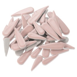 MECCANIXITY Petal Mosaic Tiles for Crafts 100g Tear Drop Porcelain Mosaic Tiles for Mosaic Art Projects and Outdoor Decorations Pink