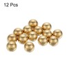 sourcing map 12pcs Precision Solid Brass Bearing Balls 12mm Industrial