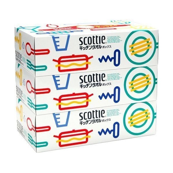 Scotty Kitchen Towel Box 75 Pairs x 3 Pairs [Health & Care Product]