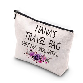KUIYAI Grandma Gift Grandma Birthday Mother's Day Gift Grandma Cosmetic Bag Toiletry Bag for Travel, Nana's Travel Bag