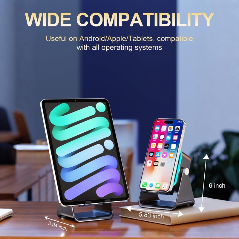 5-in-1 Bluetooth Speaker with Wireless Induction & Phone Holder, 5000mAh