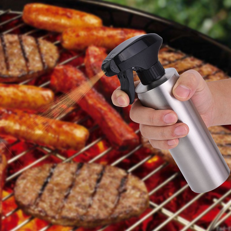 Kitchen 304 Stainless Steel Oil Sprayer Dispenser Olive Oil Spray
