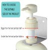 BiJun Wall Mounted Soap Bottle Dispenser Holder, Hand Pump, Bottle