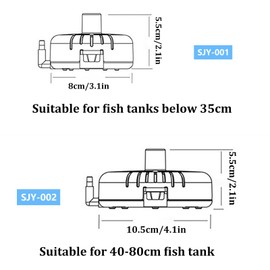 WishLotus Aquarium Sponge Filter, Durable Ultra Quiet Fish Tank Filter Circular Internal Purifier Fish Tank Sponge Filter with Bubble Stone Aquariums Accessories for Aquarium Filtration (L)