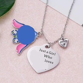 BAIDZFU Anime Necklace, Anime Chain, Cartoon Necklace, Cartoon Pendant Necklace, Children's Cartoon Necklace, Necklace Girls, Chain Children, Birthday Gift, Children's Jewellery, 1