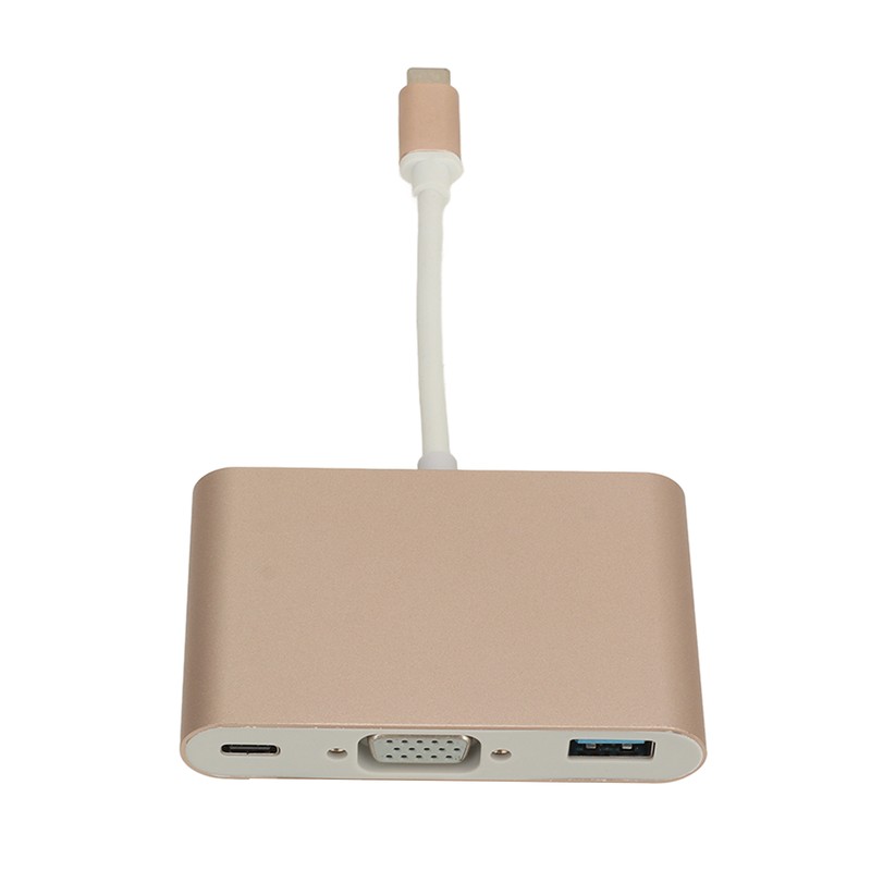 USB 3.1 Type C to VGA Adapter Hub PD 3