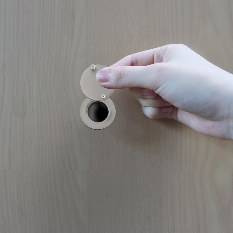 Peephole Cover 1 Set, Peephole Protector for Door Peep Holes