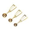 ZYHUI Gold Ice Cream Scoop Stainless Steel Cookie Scoops for